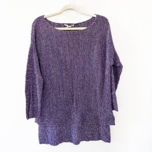 BCBGeneration Oversized Purple Knit High Low Sweater – Size XXS